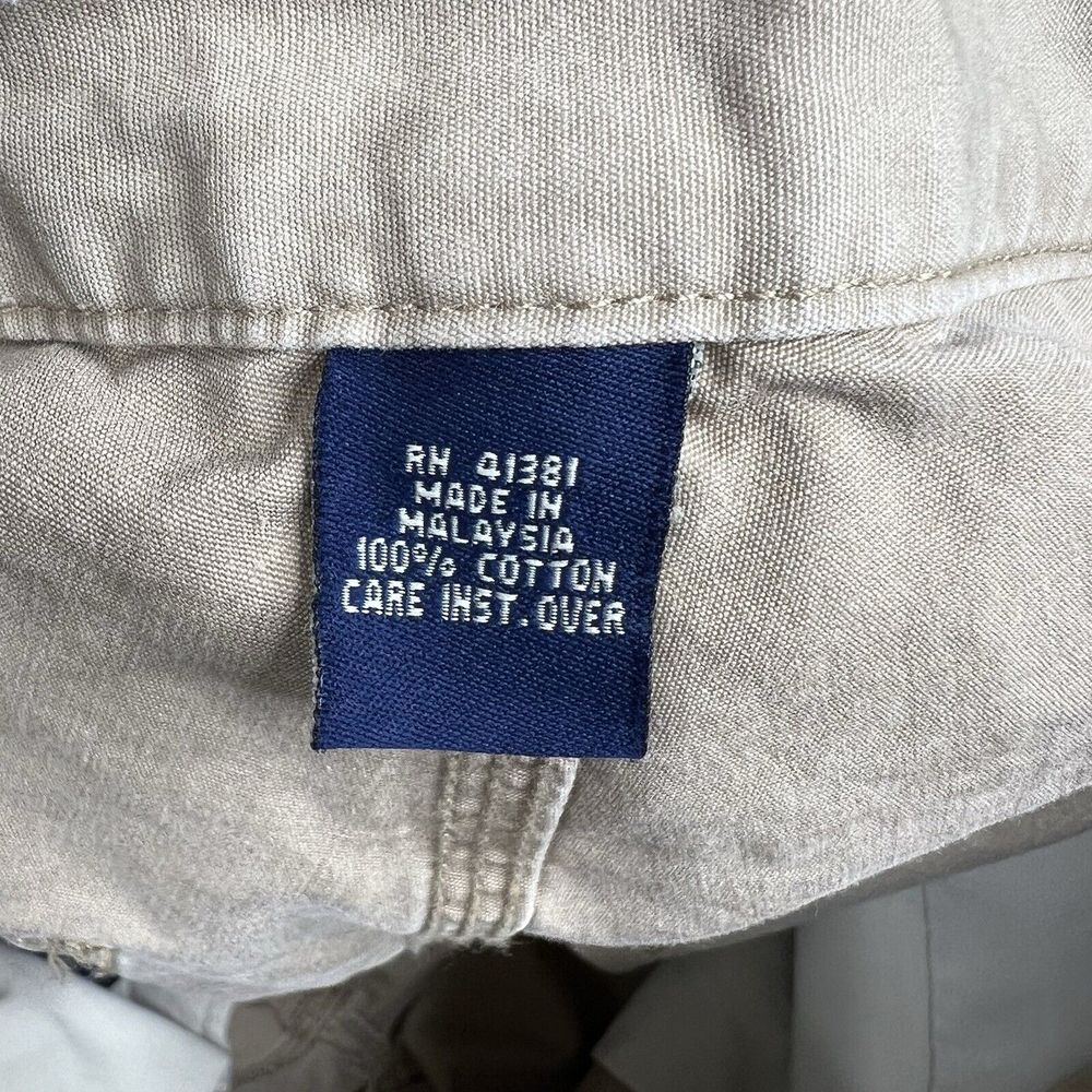 Vintage Polo Sport Ralph Lauren Pants Mens 36x34 Beige 90s Button Fly Workwear - Picture 15 of 16